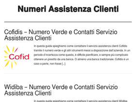 'numeriassistenzaclienti.net' screenshot