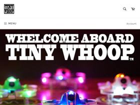 'tinywhoop.com' screenshot