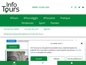 'info-tours.fr' screenshot