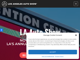 'laautoshow.com' screenshot