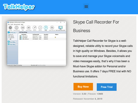 'talkhelper.com' screenshot
