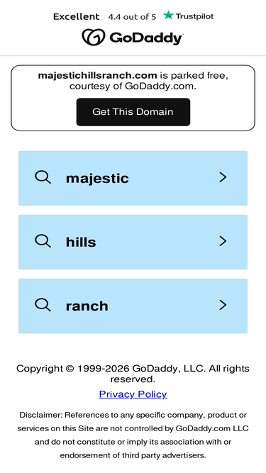 majestichillsranch.com