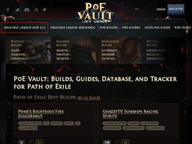 'poe-vault.com' screenshot