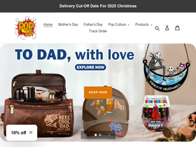 Popfanprints website screenshot