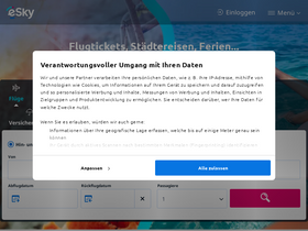 'eskytravel.ch' screenshot