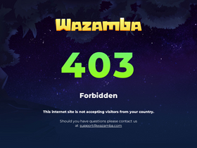 'wazamba.com' screenshot