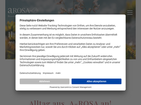 'a-rosa-resorts.de' screenshot