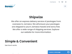 'shipwize.com' screenshot