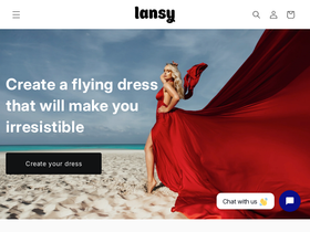 lansyflyingdress.com homepage screenshot