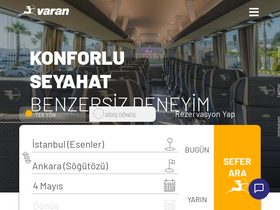 'varan.com.tr' screenshot