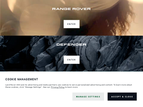 'landroverusa.com' screenshot