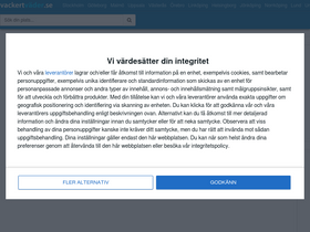'vackertvader.se' screenshot