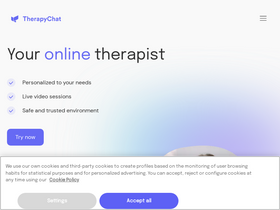 'therapychat.com' screenshot