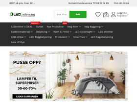 'ledonline.no' screenshot