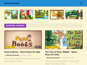 'shortstories4kids.com' screenshot