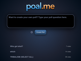 'poal.me' screenshot