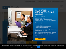 'uclahealthcareers.org' screenshot