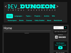 'devdungeon.com' screenshot
