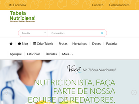 'tabelanutricional.com.br' screenshot