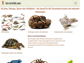 'terraristik.com' screenshot