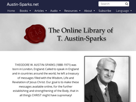 'austin-sparks.net' screenshot