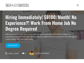 'selfmadesuccess.com' screenshot