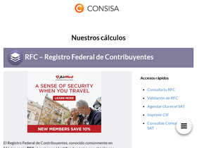 'consisa.com.mx' screenshot