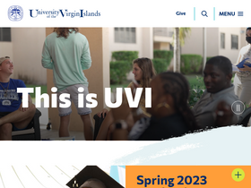 'uvi.edu' screenshot