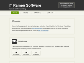 'ramensoftware.com' screenshot