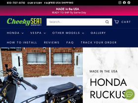 cheekyseats.net homepage screenshot