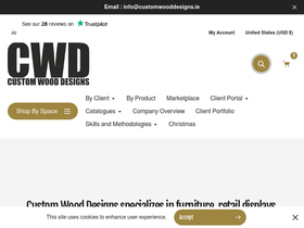 woodboxes.ie homepage screenshot