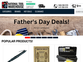 'nationaltoolwarehouse.com' screenshot
