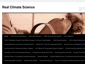 'realclimatescience.com' screenshot