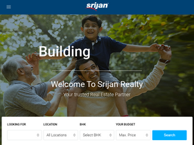 'srijanrealty.com' screenshot