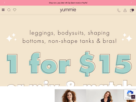 'yummie.com' screenshot