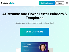 ResumeTrick - Revolutionize your resume creation with AI-powered efficiency and professional flair.