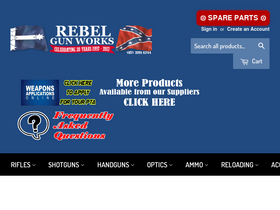 'rebelgunworks.com.au' screenshot