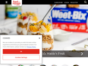 'foodinaminute.co.nz' screenshot