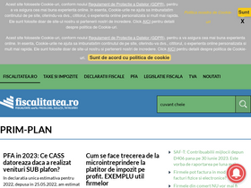 'fiscalitatea.ro' screenshot