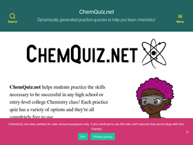 'chemquiz.net' screenshot