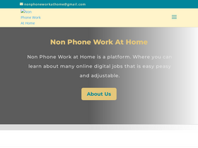 'nonphoneworkathome.com' screenshot