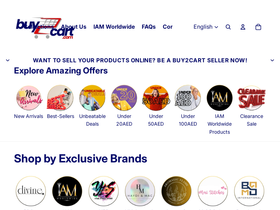 buy2cart.com homepage screenshot