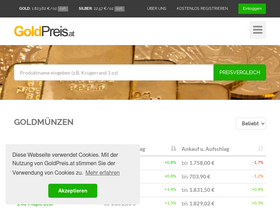 'goldpreis.at' screenshot