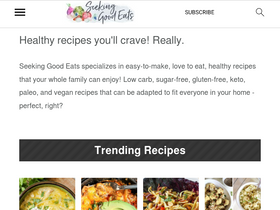 'seekinggoodeats.com' screenshot