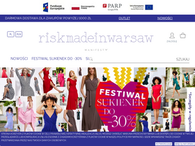 'riskmadeinwarsaw.com' screenshot
