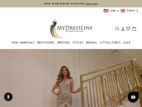 'mydressline.com' screenshot