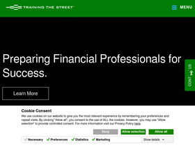 'trainingthestreet.com' screenshot