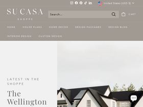 sucasashoppe.com homepage screenshot