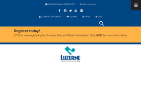 'luzerne.edu' screenshot
