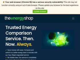 'theenergyshop.com' screenshot